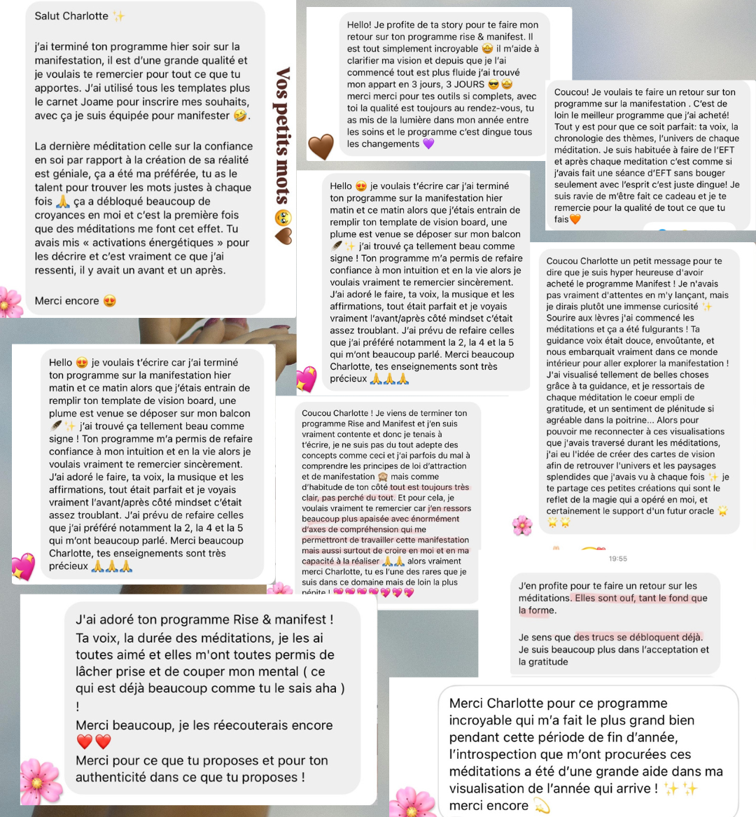 Vos retours suite au programme 🤎